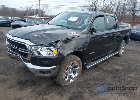 2019 Ram 1500 Big Horn/Lone Star 4X4 5'7 Box from USA, damaged, VIN 1C6SRFFT6KN623770